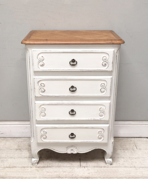 old french slim chest of drawers